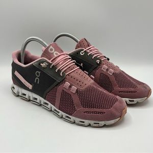 On Cloud Running Shoes Women Size 7.5 Charcoal Rose.